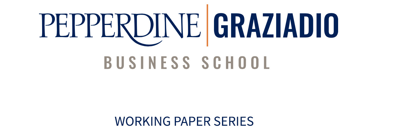 Graziadio Working Paper Series