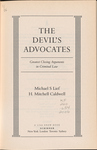 The Devil's Advocate: Greatest Closing Arguments in Criminal Law